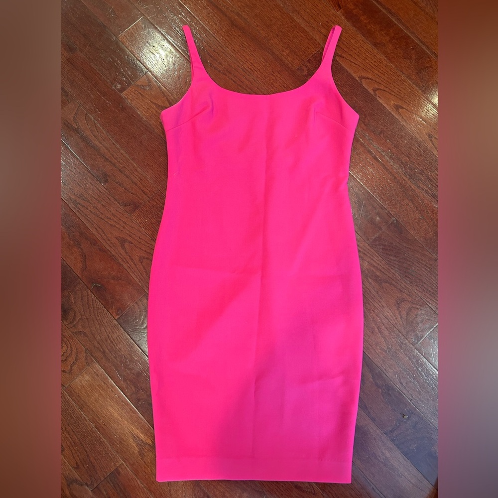 Fitted sexy hot pink dress